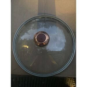 Paula‎ Deen PD Glass  Copper Replacement Lid 9.25" Interior Rim For Pot Pan New